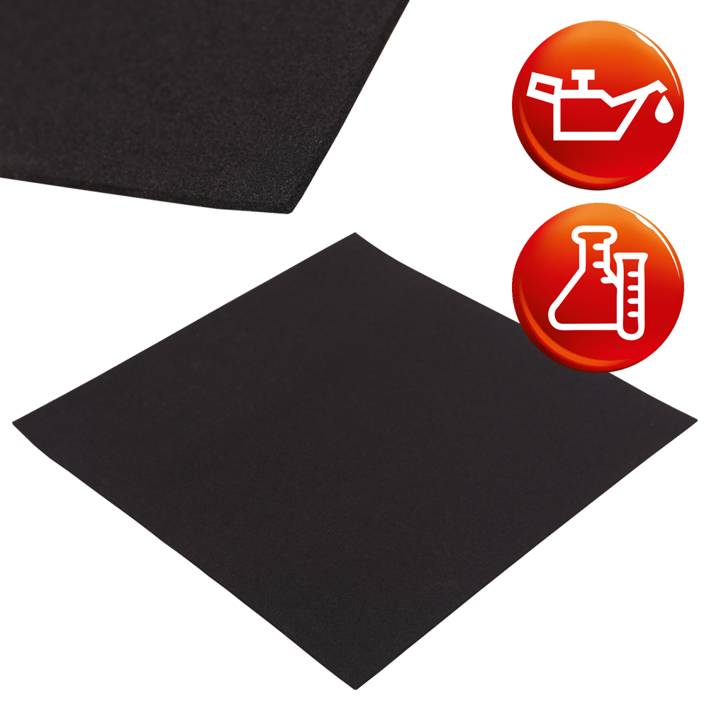 NBR cellular rubber black sheets 