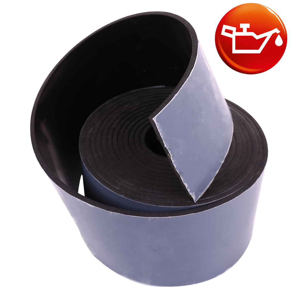 NBR schwarz 65Sh Rollen einseitig selbstklebend NBR schwarz 65Sh Rollen einseitig selbstklebend
