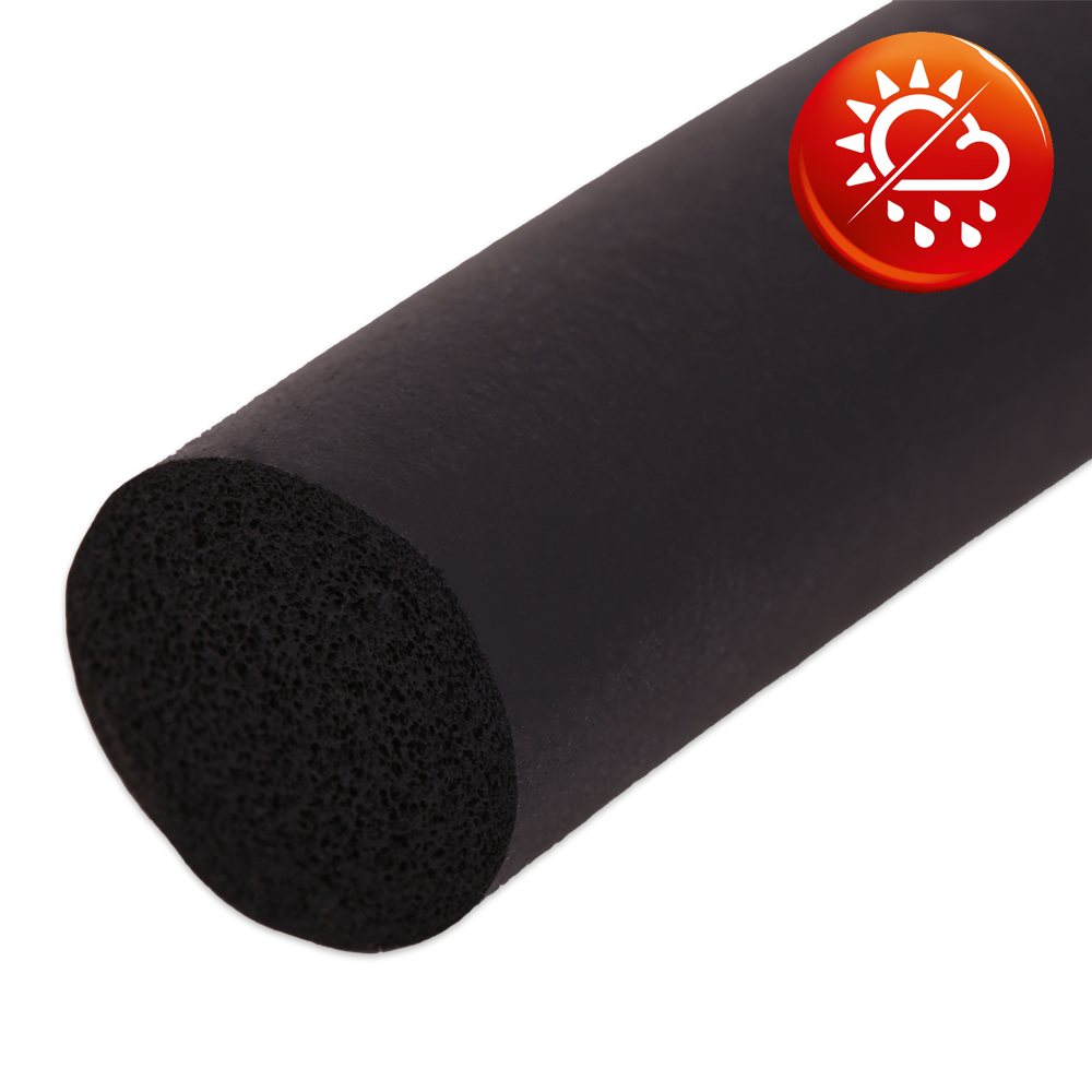 EPDM Moosgummi schwarz Rundschnur