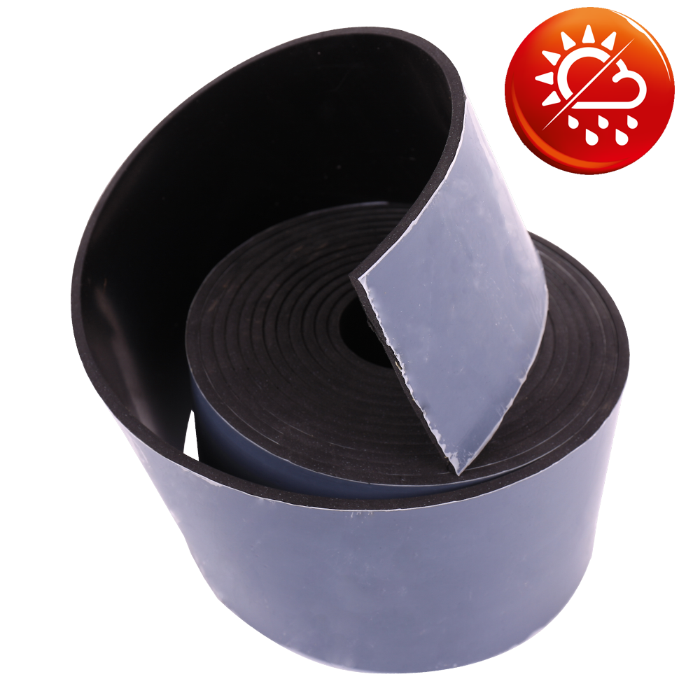 EPDM schwarz 65Sh Rollen einseitig selbstklebend EPDM schwarz 65Sh Rollen einseitig selbstklebend