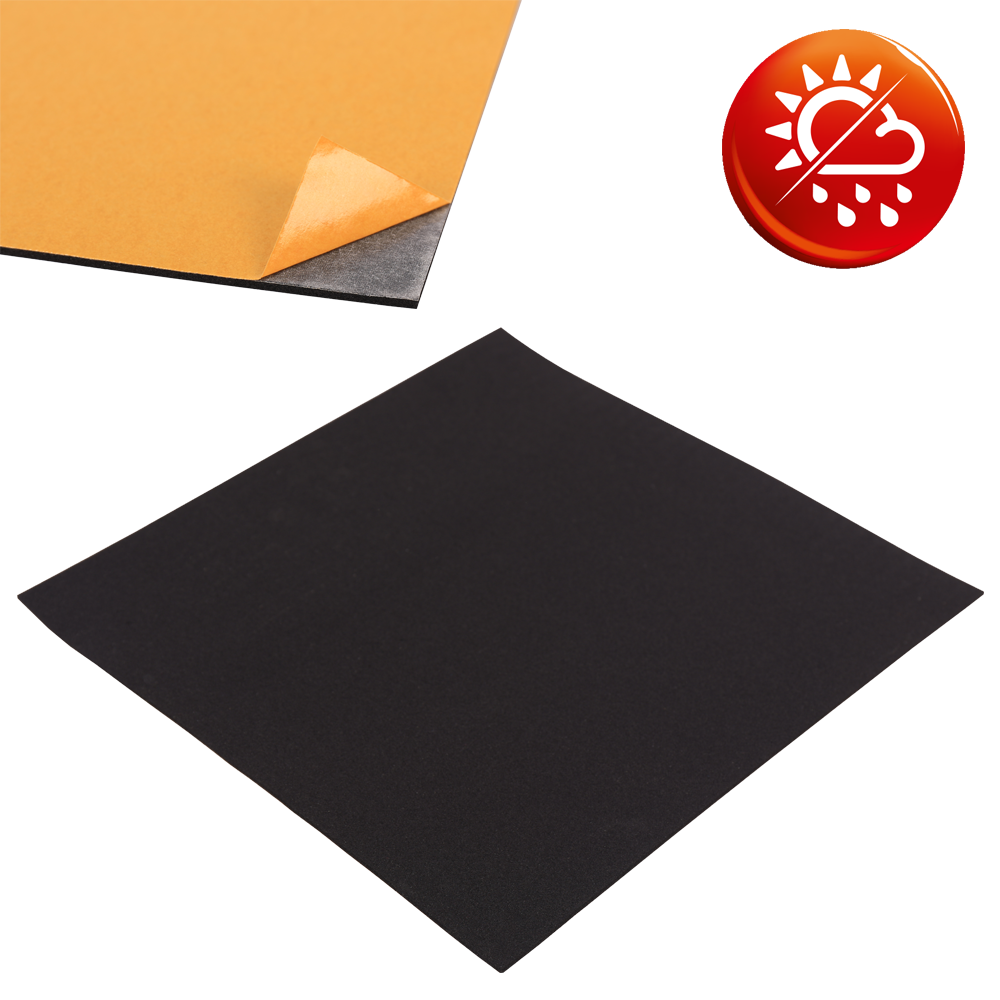 EPDM Zellkautschuk schwarz Platten  selbstklebend ✓ Dichtplatten ✓